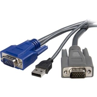 StarTech.com 6 ft Ultra-Thin USB VGA 2-in-1 KVM Cable