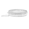Sterling Essentials Silver 7-inch Hand-engraved Bangle Bracelet (15mm)
