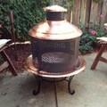 Chiminea Copper Firepit Combo with Screen