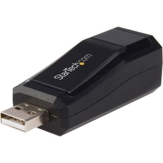 StarTech.com Compact Black USB 2.0 to 10/100 Mbps Ethernet Network Ad