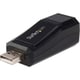 StarTech.com Compact Black USB 2.0 to 10/100 Mbps Ethernet Network Ad