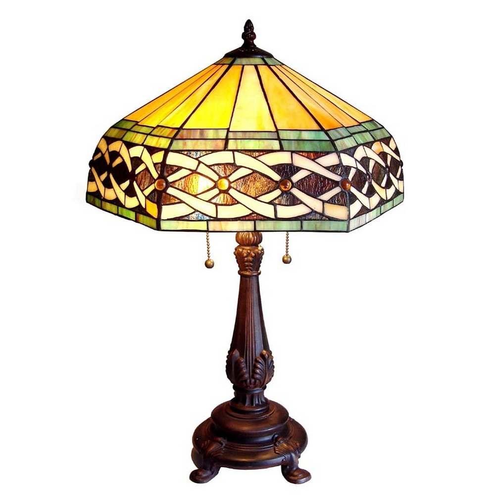 Lamps Table on Tiffany Style Victorian 2 Light Table Lamp   Overstock Com