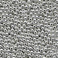 Silverplated 2.5-mm Round Beads (Case of 2000)