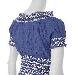 Cute Options Junior's Smocked Peasant Blouse