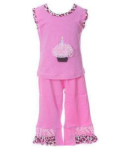 Sophia's Style Girl's Birthday Cupcake Outfit
