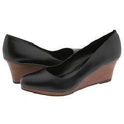 Steve Madden Natiah Black Leather Pumps/Heels