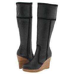 Steve Madden Mavie Black Leather Boots