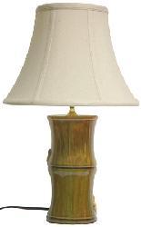 Bamboo and Porcelain Lamp (China)