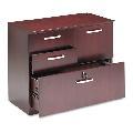 Mayline Veneer 4-Drawer Combination File