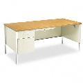 HON 34000 Series Left Pedestal Steel Desk