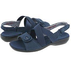 Grasshoppers Seaport lll Navy Canvas Sandals