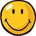 Yellow Smiley Party Rug (3'3 Round)
