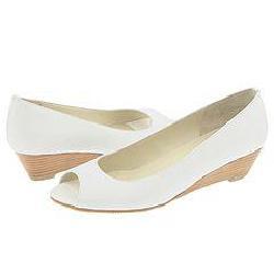 rsvp Bello White Leather Pumps/Heels