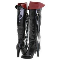 Promiscuous Red Hot Black / Red Shining Calf Boots