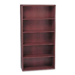 HON 10700 Series 5-shelf Mahogany Wood Bookcase - Overstock 