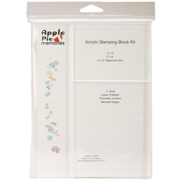 Apple Pie Memories Acrylic Stamping Block Kit