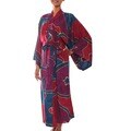 Women's Batik 'Exotic Blue' Robe (Indonesia)