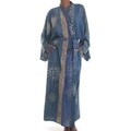 Women's Batik 'Midnight In Blue' Robe (Indonesia)