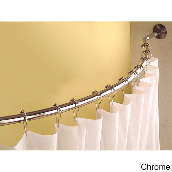 Curved 78 to 84inch Shower Curtain Rod 12053860