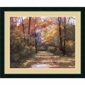 Diane Romanello 'Autumn Road' Framed Art Print