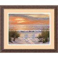 Diane Romanello 'Paradise Sunset' Framed Art Print