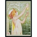 'Absinthe Robette' Framed Textured Art