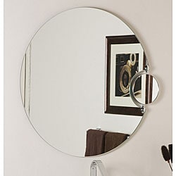 For sale Frameless Wall Mirror with Magnifying Side Mirror