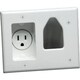 Datacomm 1 Socket Faceplate-1 x Socket (s) - White