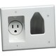 Datacomm 1 Socket Faceplate-1 x Socket (s) - White