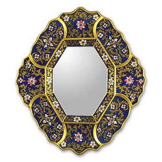 (_ _ ) Handmade 'Andean Skies' Mirror (Peru)