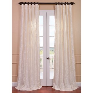 Exclusive Patterned Faux Silk 84-inch Curtain Panel