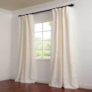 Exclusive Patterned Faux Silk 84-inch Curtain Panel