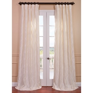 Exclusive Patterned Faux Silk 96-inch Curtain Panel