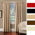 Thermal-backed Faux Suede Blackout Curtain Panel Pair