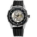 Akribos XXIV Men's Delos Skeleton Black Automatic Watch