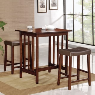 ETHAN HOME Nova Cherry 3-piece Kitchen Counter Height Dining Set