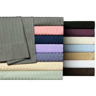 Best Shopping Wrinkle Resistant Woven Stripe All Cotton Sheet Set