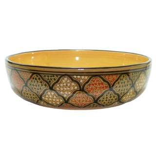 12 in. Wide Salad/Pasta Bowl, Honey Design