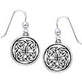 Carolina Glamour Collection Sterling Silver Celtic Unity Knot Woven Earrings