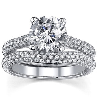 18k Gold 2 1/2ct TDW Diamond Wedding Ring Set (I, I1)