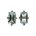 Sterling Silver Octagon-cut Aquamarine Stud Earrings