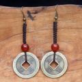 Asian Coin Earrings (China)