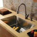 Vigo Undermount Stainless Steel Kitchen Sink, Faucet and Dispenser