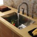 Vigo Undermount Stainless Steel Kitchen Sink, Faucet and Dispenser