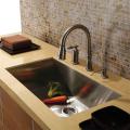 Vigo Undermount Stainless Steel Kitchen Sink, Faucet and Dispenser