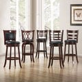 TRIBECCA HOME Verona Cherry Swivel 29-inch Barstool