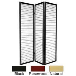 ( ._.) Wood 6-foot 3-panel Matchstick Room Divider (China)
