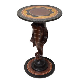 Handmade Cedar 'Elephant' Accent Table (Ghana)