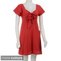 AtoZ Women's Bow Front Dress