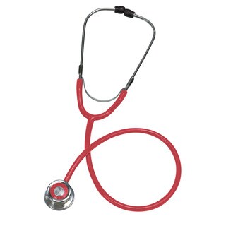 Mabis Nurse Mates Adult Magenta TimeScope Stethoscope in Red